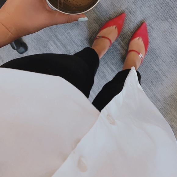 Classic oversized white shirt - Picture 3 of 4